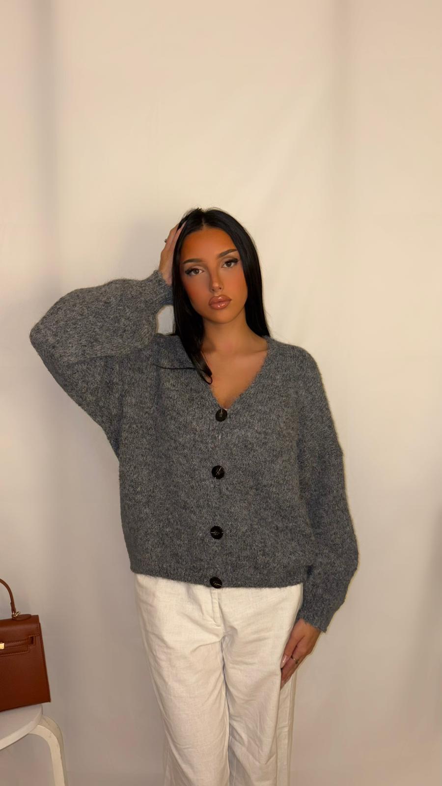 Cardigan Gris