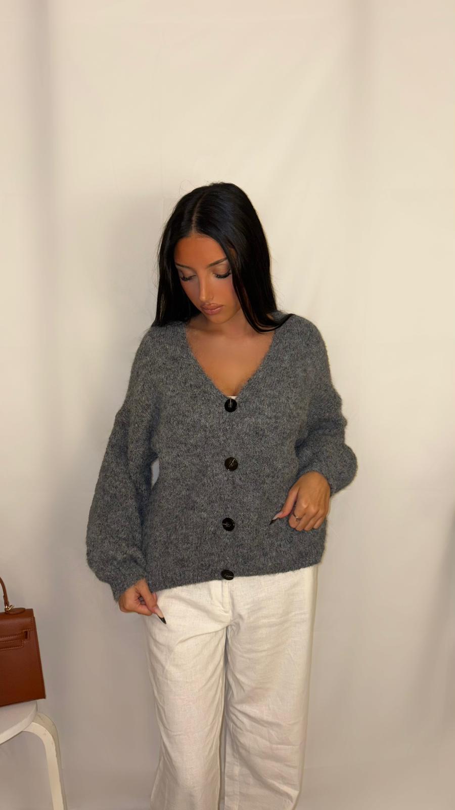 Cardigan Gris
